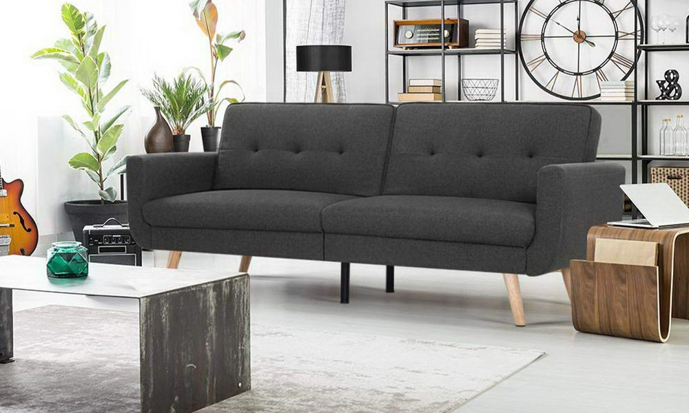 Olivia Dark Grey Sofa Bed
