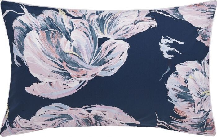 Valentine Navy Quilt Cover Set - Queen Bed