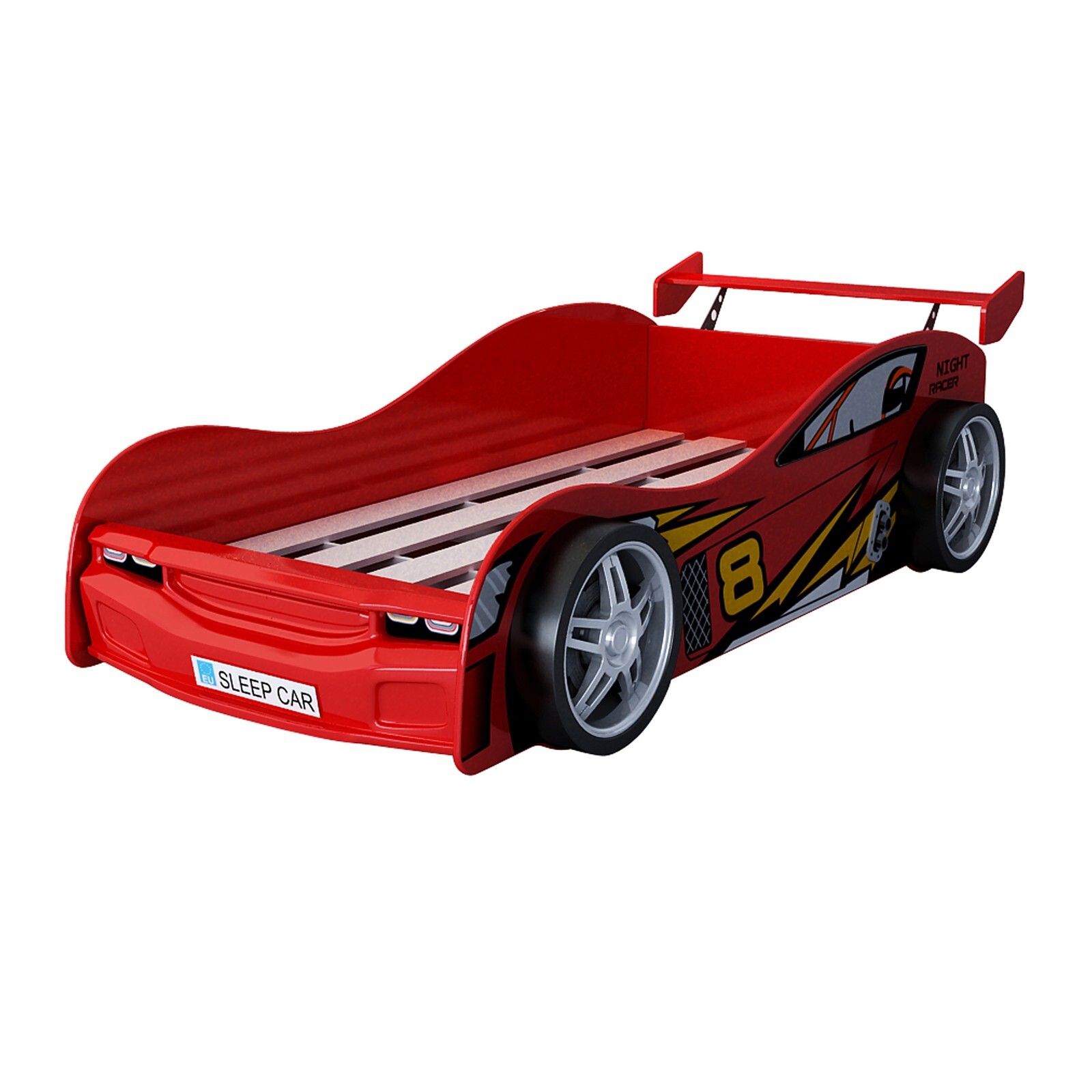 Night Racer Single Car Bed Red