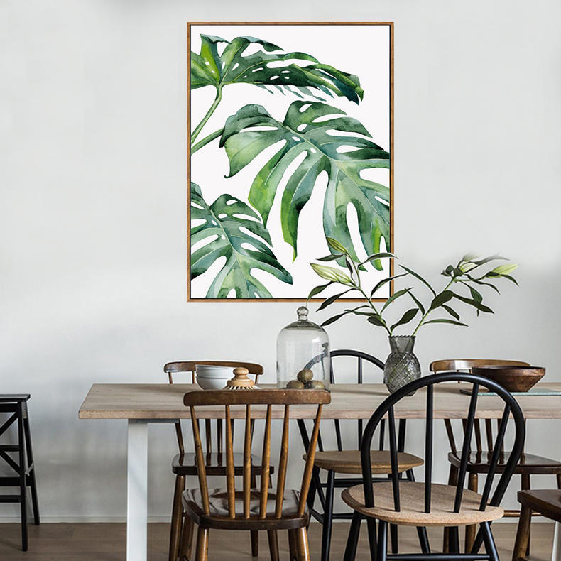 Tropical Monsteria Framed Canvas