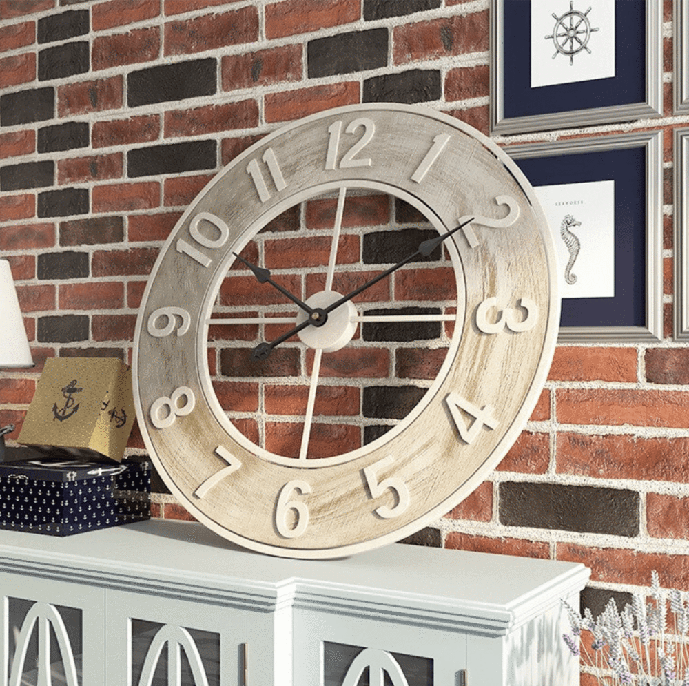 Faith Coastal Wall Clock