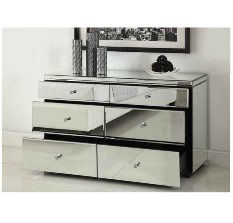 Rio Crystal Mirrored Dressing Table