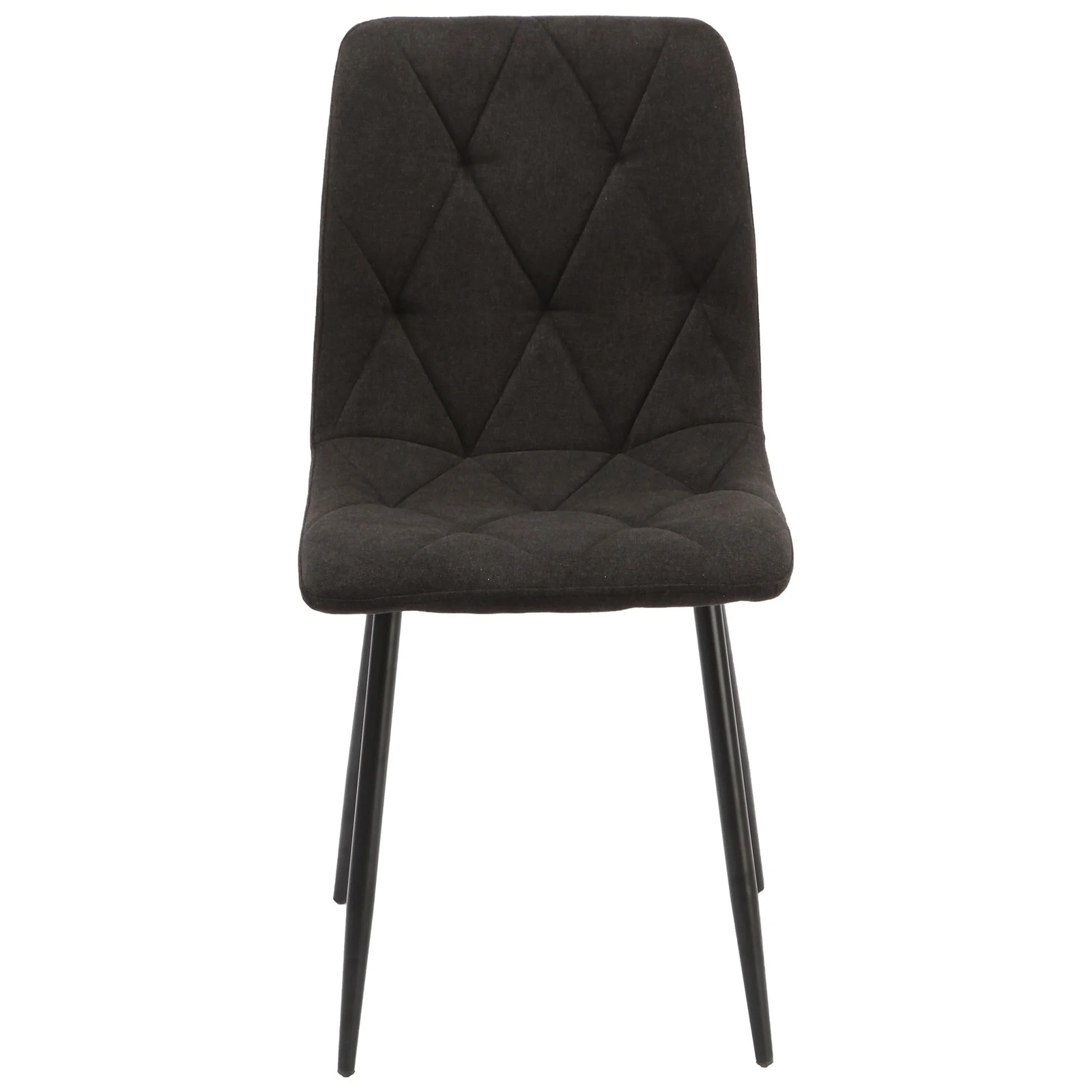 Jasper Upholstered Dining Chairs, Charcoal Set of 2