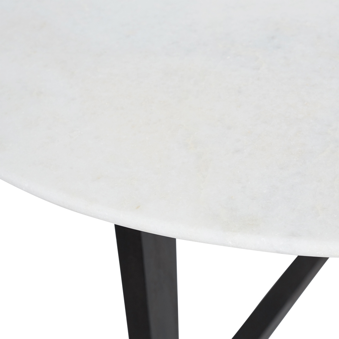 Attic Marble Top Round Dining Table