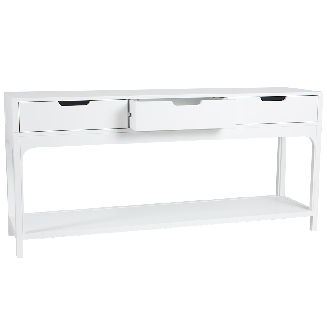 Arco Wooden Console Table, 170cm, White