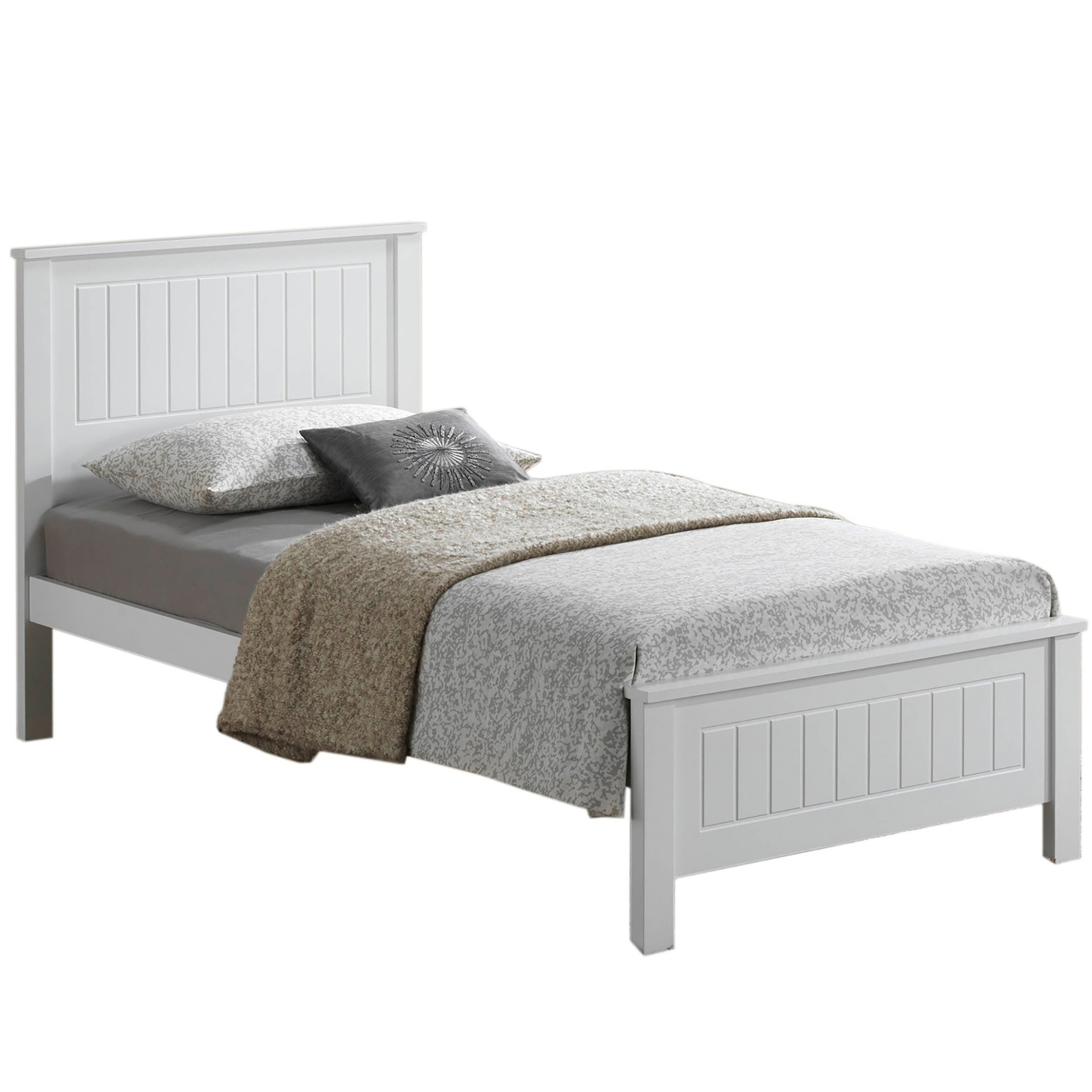 Quincy Wooden Bed Frame - Single Bed