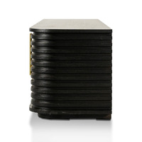 Nicole TV Entertainment Unit - Textured Espresso Black