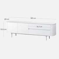 Floyd 1.8m Entertainment TV Unit - White