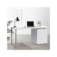 Light Desk with 3 Drawers