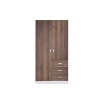 Zetland 2 Door 3 Drawer Wardrobe Walnut