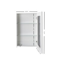 Bathroom Vanity Storage Mirror Cabinet - White