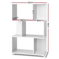 Zig Zag Bookshelf - White
