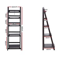 Flint 5 Tier Ladder Display Shelf Coffee