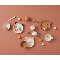 Animal Faces Kids' Bamboo Dining Set - Panda