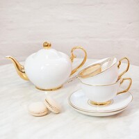 Teacup & Saucer Ivory