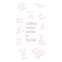 IOco 12oz ALL GLASS Glass Tea & Coffee Traveller - Marshmallow Pink