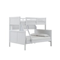 Springfield Single Over Double Bunk Bed with Shelves