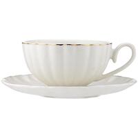 Parisienne Amour White Cup + Saucer Set Of 4