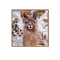 Larry The Llama Framed Canvas