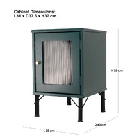 Riley Bedside Table - Imperial Green