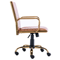 Hamel Tan Faux Leather Office Chair