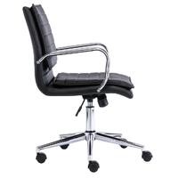Hamel Black Faux Leather Office Chair