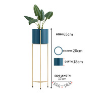 Gold/Blue 2 Layer Plant Pot 65cm