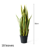 Artificial Yellow Edge Tiger Piran Plant 50cm