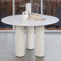 Livingstone Ceramic Top Modern Round Dining Table