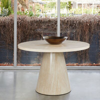 Captivate Round Dining Table French Fawn