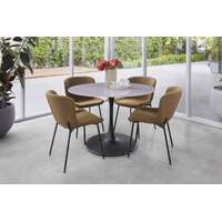 Solana Ceramic Round Dining Table Bulgarian Grey