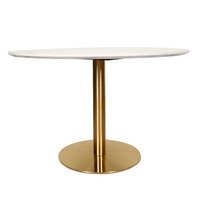 Marbella Marble Effect Round Dining Table 120cm