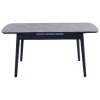 Nena Extension Dining Table, Greystone Ceramic