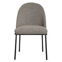Avigail Boucle Dining Chairs, Slate Set of 2
