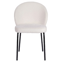 Stella Boucle Dining Chairs, Ivory Set of 2