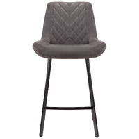 Delphi Suede Barstools, Charcoal Set of 2