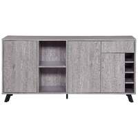 Casey 3 Door 1 Drawer Buffet Table Grey Oak