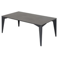 Clara Ceramic Glass & Metal Coffee Table