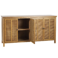 Louvre Timber 4 Door Buffet, Elm