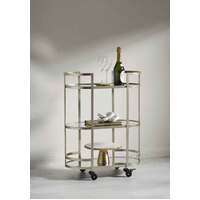 Arden Drinks Trolley Antique Silver