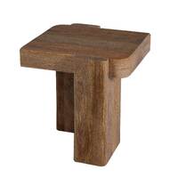Wooden Block Side Table