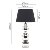 Furbelo Black Table Lamp