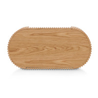 Francesca 1.3m Oval Coffee Table, Natural Oak