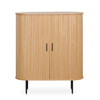 Danica 1.18 (H) Wooden Storage Cabinet - Natural