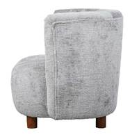 Chenille Armchair Grey