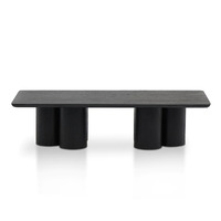 Oslo Wooden 1.4m Coffee Table, Black