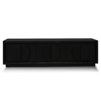 Chloe 2m Entertainment TV Unit - Textured Espresso Black