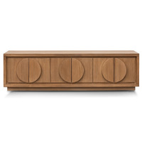 Chloe 2m Entertainment TV Unit - Dusty Oak