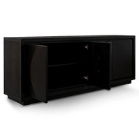 Chloe 2m Buffet Unit - Textured Espresso Black