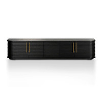 Nicole TV Entertainment Unit - Textured Espresso Black